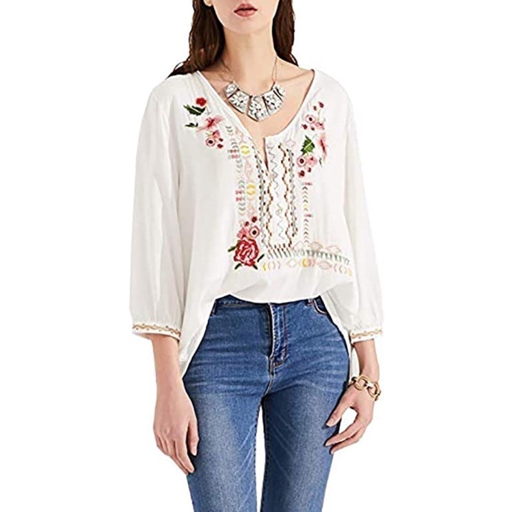 S.R Fashions/ Cotton Bohemian Tunic/ Cover Up